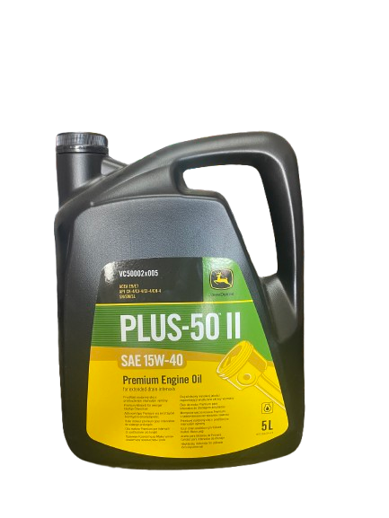 JOHN DEERE SAE 15W-40 PLUS-50 II Premium Engine Oil 5L